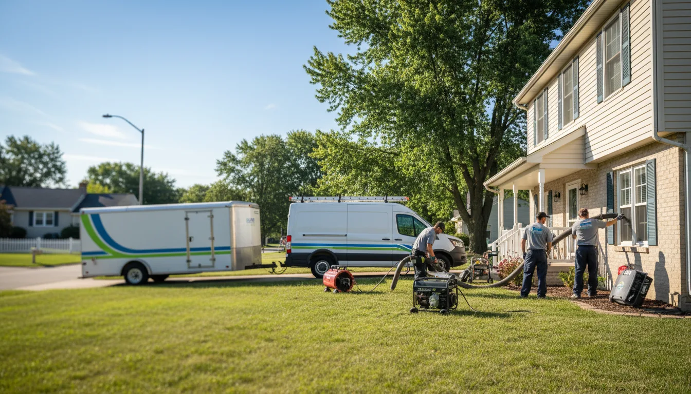 Flooded Basement Restoration And Cleanup With Repair in Trufant, MI near me